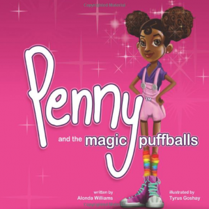book cover showing a girl with afro puffs